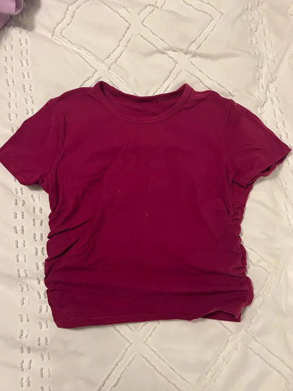 Lululemon Cinch Top Magenta - Image 3