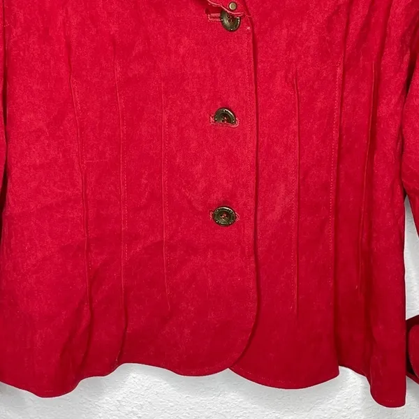 Vintage Requirements Red Jacket‎ Size M - Image 6