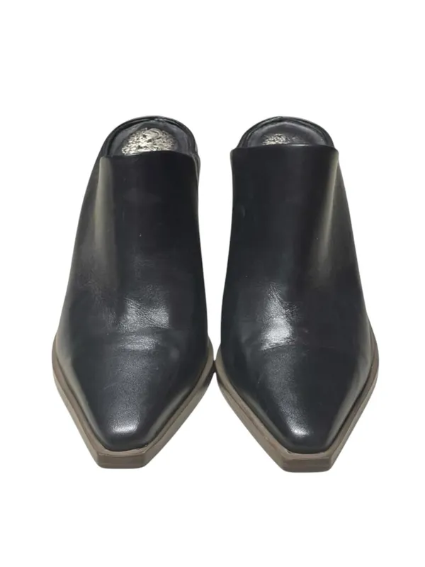 Vince Camuto 𖤐 Weeren Heel Mule Boot Bootie 𖤐 Black Leather 𖤐 8.5M 𖤐 Worn Once - Image 10