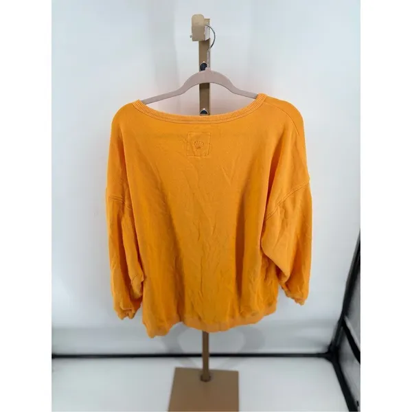 Aerie yellow orange women’s sweatshirt size medium 100% cotton - Image 12