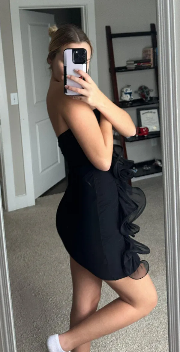 Windsor Ruffle Mini Dress - Image 2