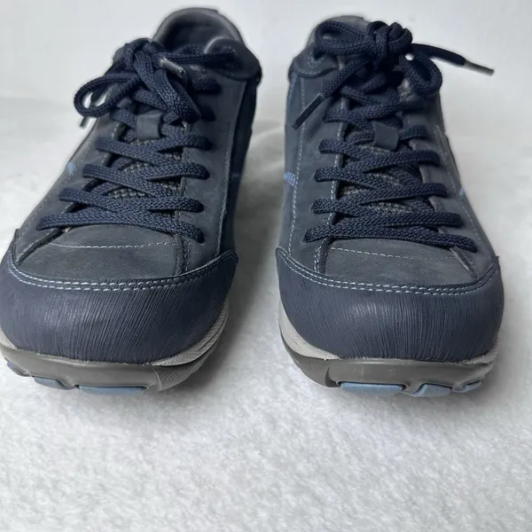 Dansko Paisley Hiking Shoes Womens 40 Navy Blue Waterproof Suede Vibram Sneakers - Image 7
