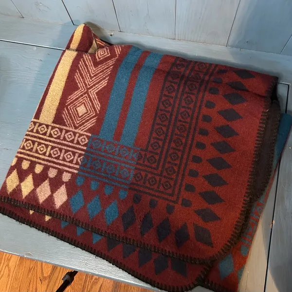 Source Unknown Multicolor Aztec Geometric Scarf/Shawl | One Size - Image 4