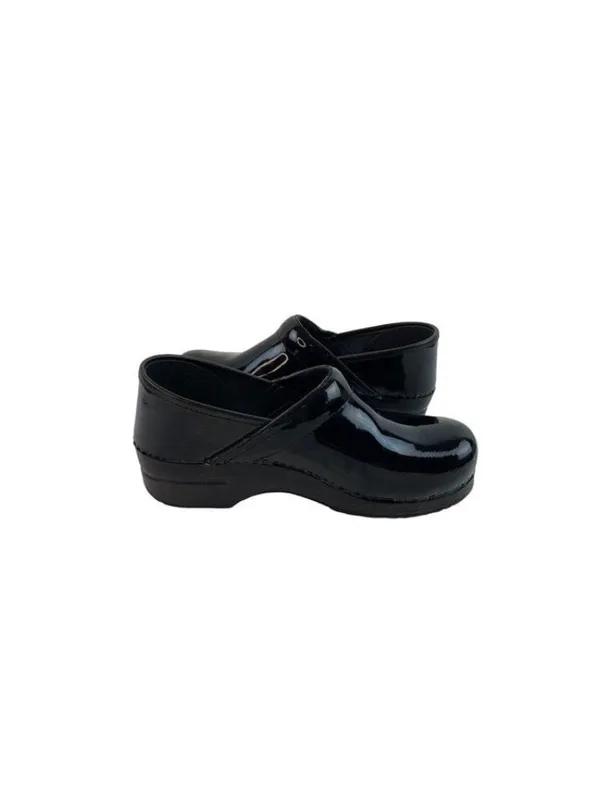 -Dansko Black Patent Leather Comfort Clog Shoes Womens 10.5-11 Nurse Professiona - Image 10