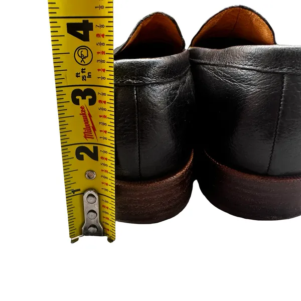 Madewell Black Leather Almond Toe Loafers Size 6.5 Preppy Office - Image 12
