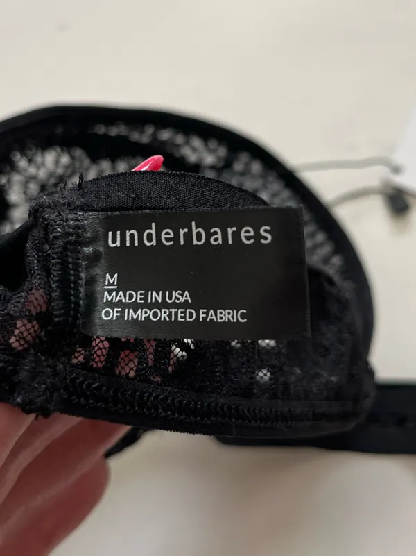 Underbares Everyday Lace Bra Bralette Black Size Medium NEW NWT - Image 5