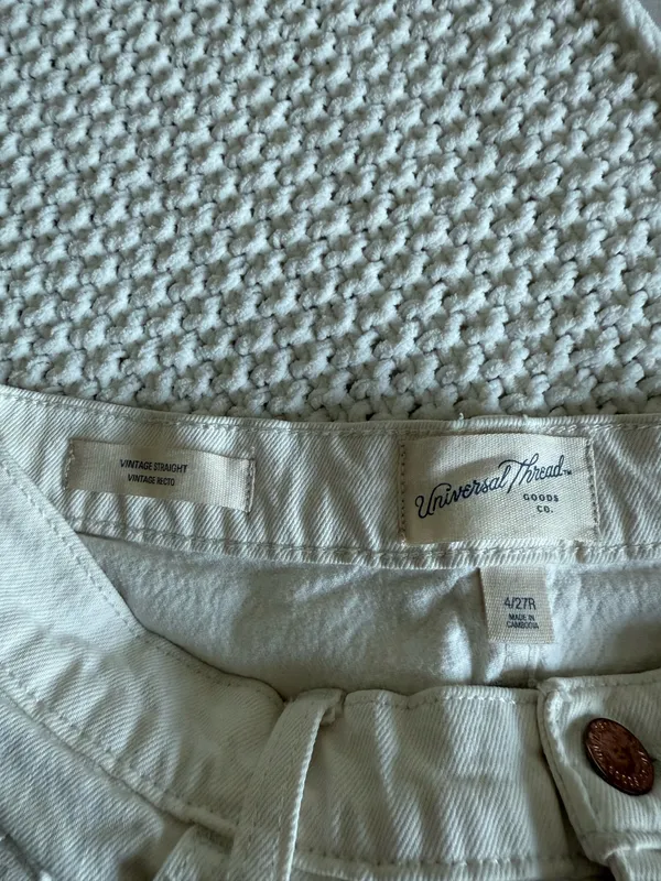 Straight jeans size 4 White - Image 5