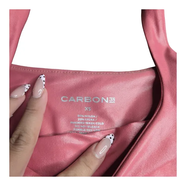 Carbon38 Pink Shimmer Tank Size: XS - Image 2