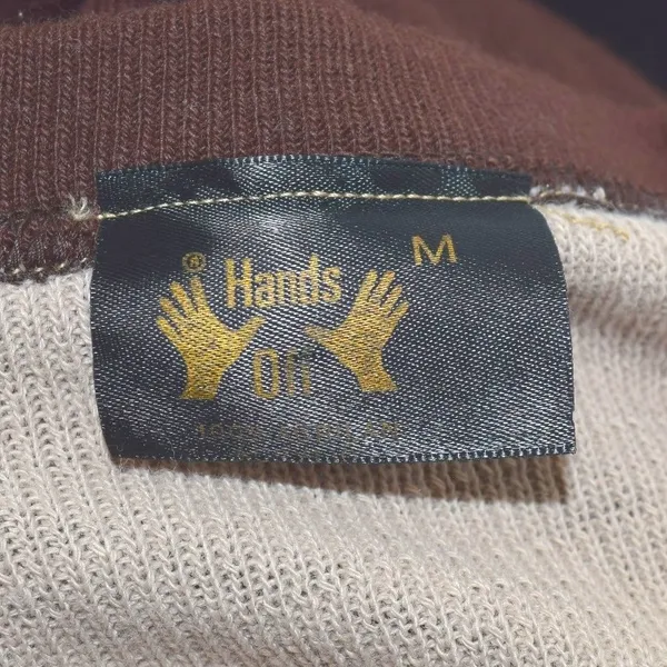 Hands On V Neck‎ Sweater Long Sleeve Stripe Pattern Size M Gray Size M - Image 3