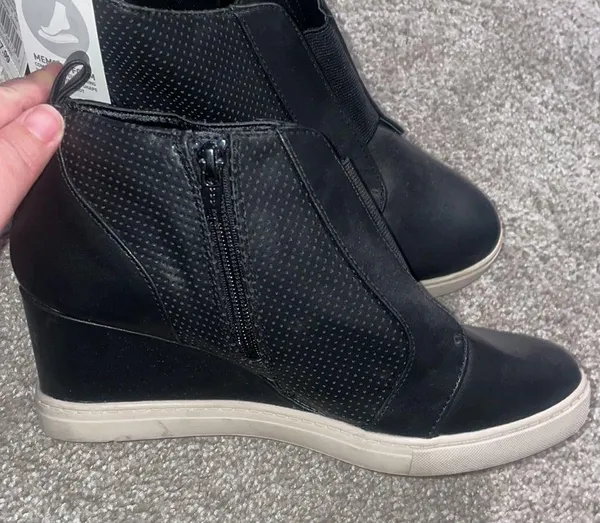 A New Day wedge black faux leather bootie - Image 8