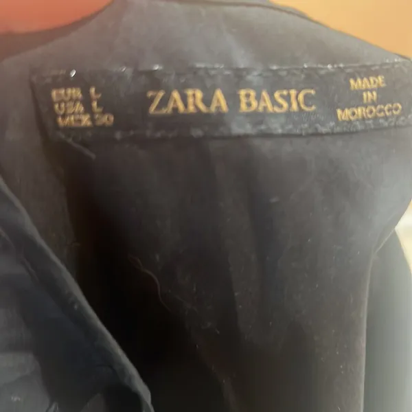 Zara black crop top blouse - Image 5