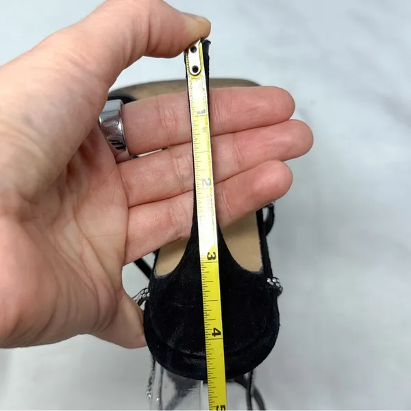 Sergio Rossi Vintage Y2K Studded Spider Web Strappy Sandal Heels Black Widow 36 - Image 14