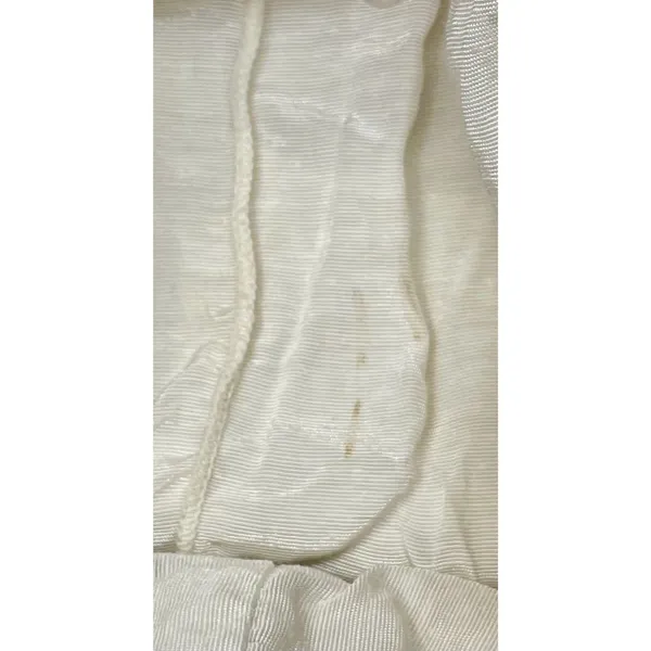 Vintage White Metal Mesh Clutch Purse Mid Century Gate Mouth Evening Bag Bridal - Image 6