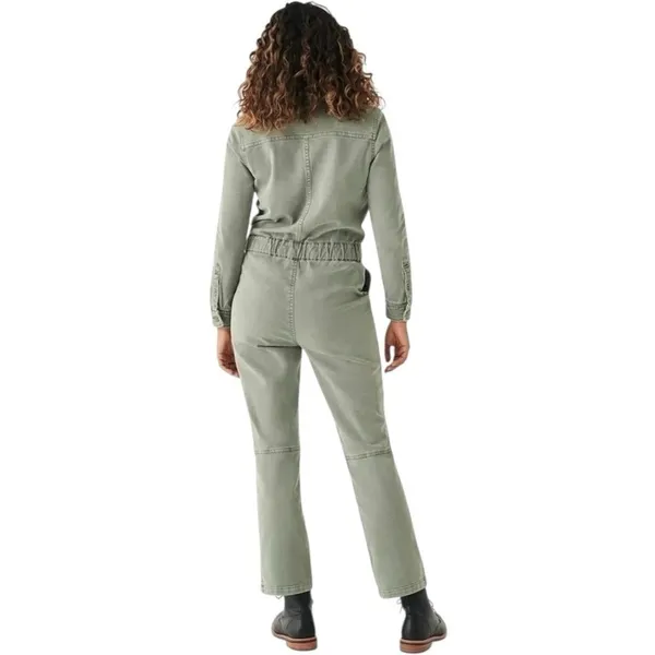 Faherty Overland Twill Utility Jumpsuit Olive‎ Green Straight Leg Size XS $289 - Image 3