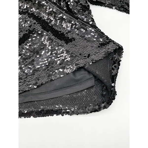 Stacy London Womens Sequin Top Large Disco‎ Party Glam Metallic Sparkle Showgirl - Image 7
