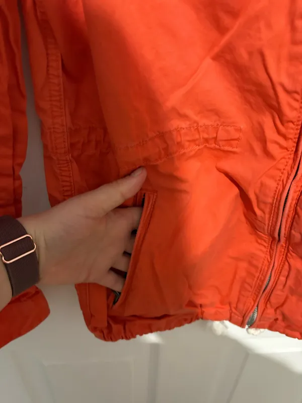 H&M LOGG Orange Hooded Lightweight Jacket - Image 3