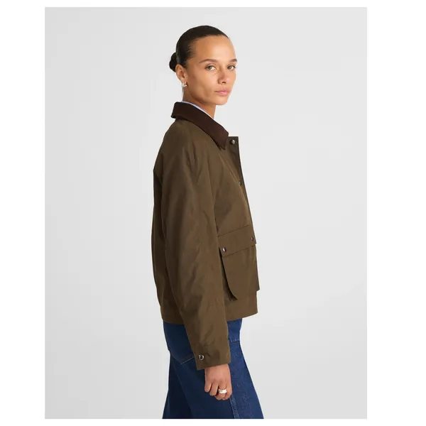 Madewell Waxed Zip-Front Jacket Size Small - Image 3