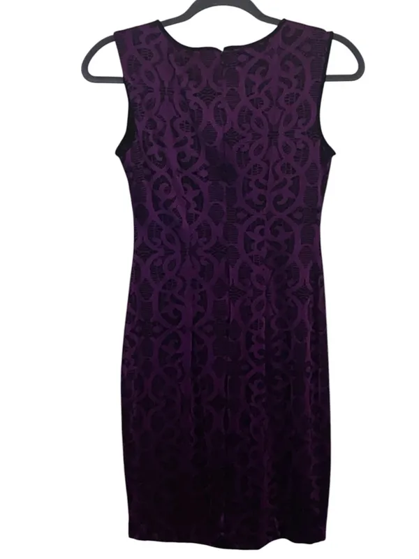 Vintage Cache Y2K Jacquard Keyhole Sheath Dress Gothic Brocade whimsigoth dress - Image 4