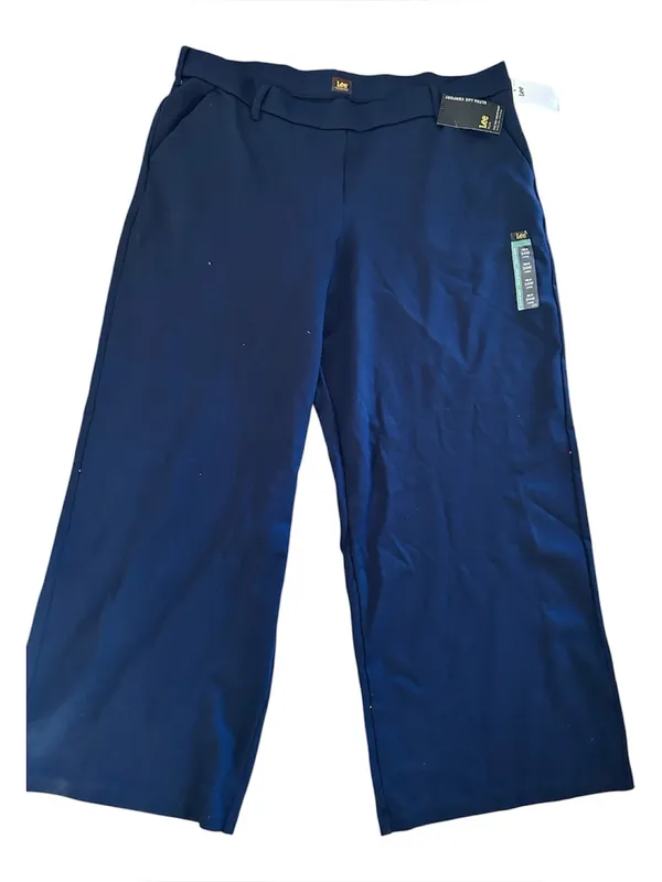 LEE WOMEN'S ULTRA LUX COMFORT ANY WEAR WIDE LEG PANT Emperor Navy, Size 24W, NEW - Image 5