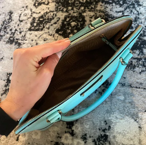 Kate Spade Tiffany Blue Purse - Image 3
