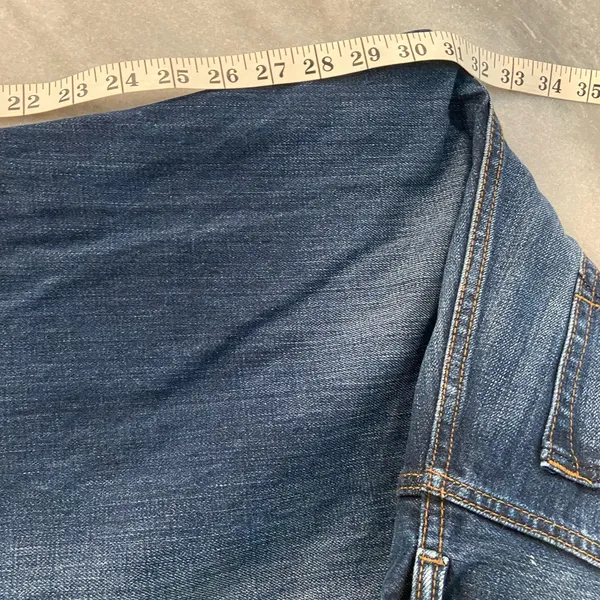 Fat Face Denim Size 18/20 Medium Wash Straight Leg Button Fly Cotton Denim Jeans - Image 8