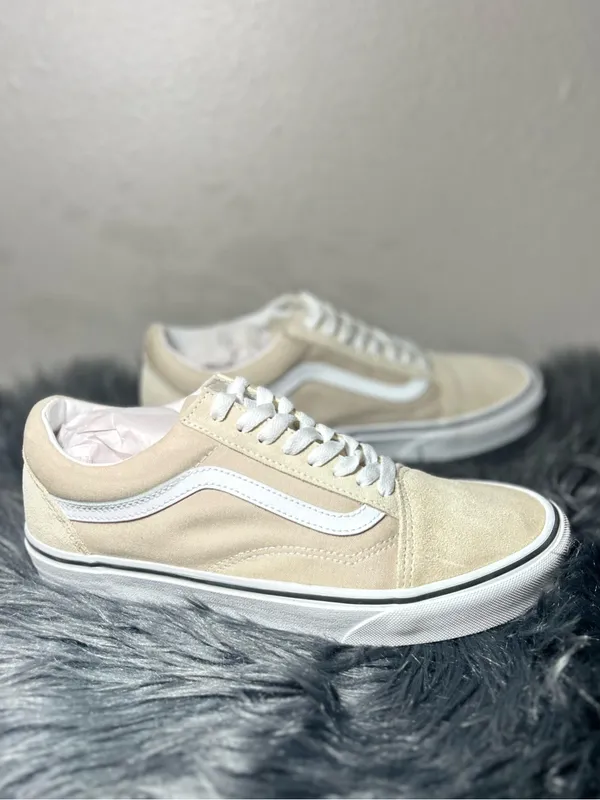 VANS Old Skool Shoe Original Icon Leather Canvas Sneakers Size 9.5 Women’s 8 Men - Image 4