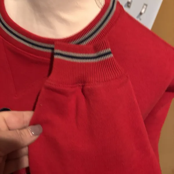 Vintage 90s Disney Store‎ Mickey Mouse Sweatshirt Red Small NWT USA - Image 5