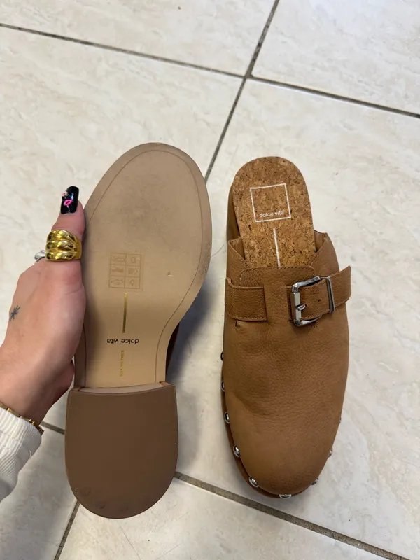DV by Dolce Vita cognac Nubuck clog mules - Image 3