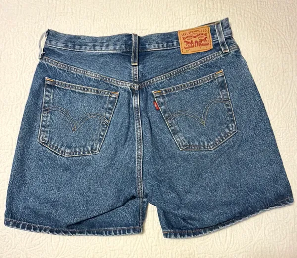 Levi's Blue Denim Jean Shorts - Image 2