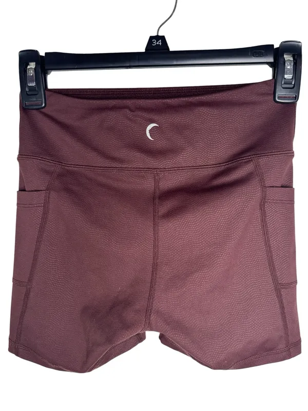 Zyia Women’s Shorts Biker Vibration Light n Tight Pocket Hustle Dark Brown sz XS - Image 2