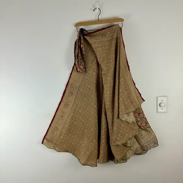 Reversible Maxi Wrap Skirt BINW217 - Image 2