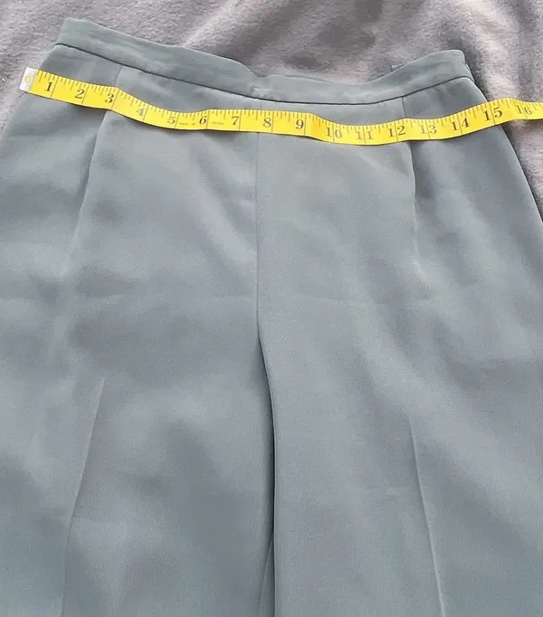 Petite Sophisticate Sea Green Pant Suit Set Size 6 - Image 13