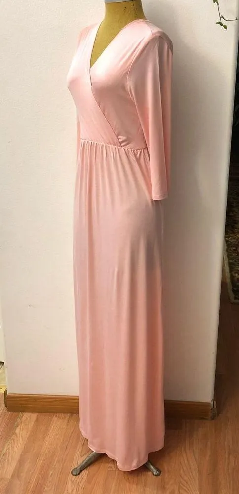 New # Wrapped Ruched Maternity Dress - Image 5