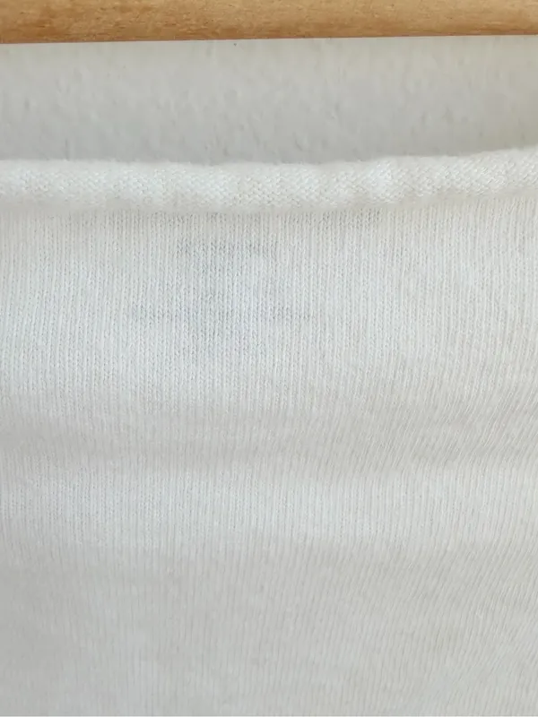 Brandy Melville White Off the houlder Crop Top 100% Cotton - Image 7