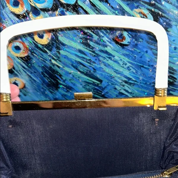 Vintage Elegant Cream Clutch Bag - Image 14