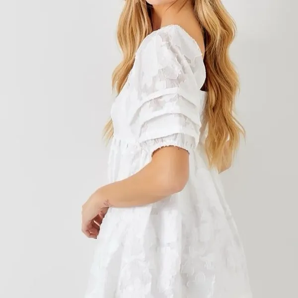 Princess Polly Baevely puff sleeve coquette cottagecore babydoll dress - Image 2