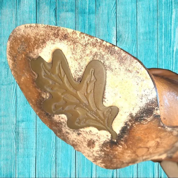 Sam Edelman camel colored cowgirl boots! Cute feather design! - Image 14