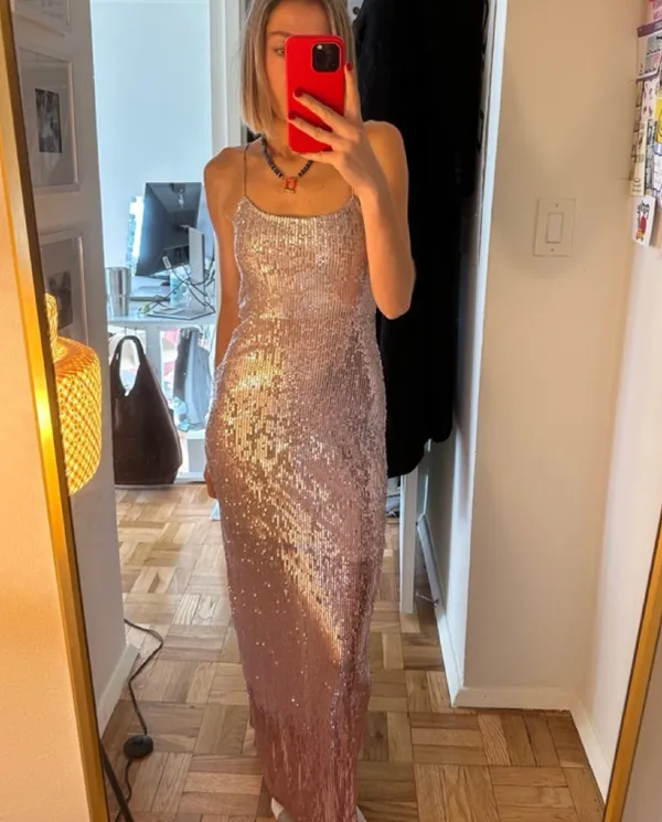 Love Shack Fancy Sequin Dress - Image 3