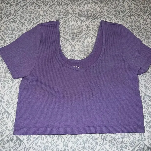 Aerie and Aeropostale Crop top bundle set one shoulder scoop neck seamless size - Image 6