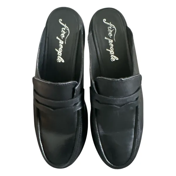 Free People Winston Women's Black Platform Loafer Mules Sz EU 39 USA 8.5 - Image 3