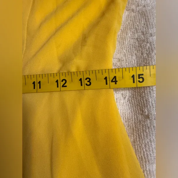 Lulus Yellow Off-Shoulder Dress - Image 5