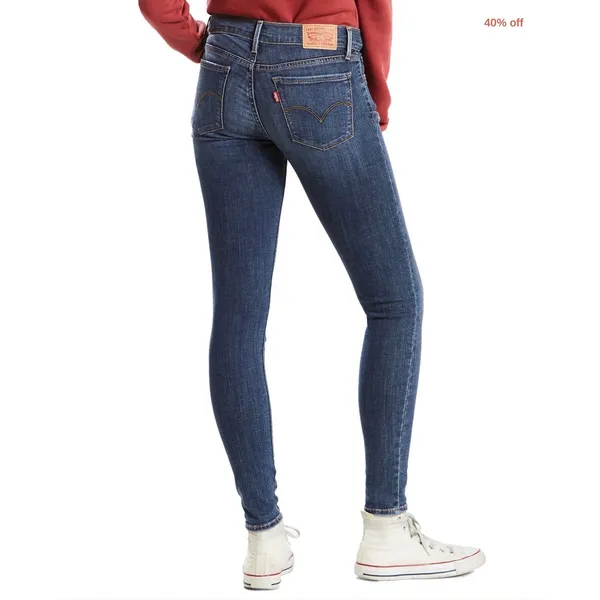 Levi's Womens 701 Super Skinny Distressed Jeans, Size 27 - Image 4