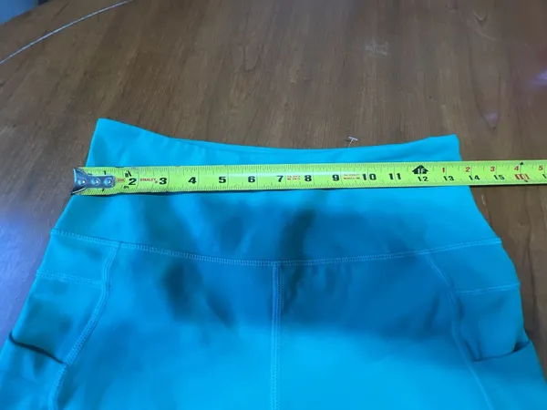 Zyia Active High-Rise Pocket Crop Leggings, Teal - Image 4