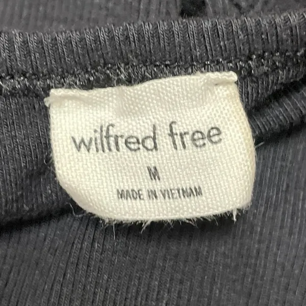 Aritzia Wilfred Free Women's Black Sleeveless Ribbed Knit Tank Midi Dress Size M - Image 4