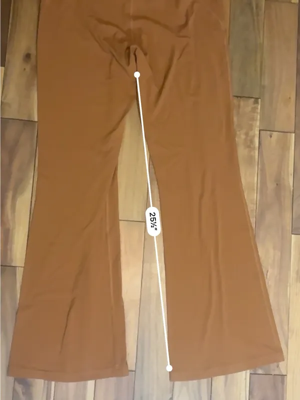 LULULEMON 14 ✨ yoga band flare pants brown good condition - Image 5