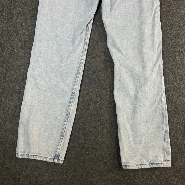 Abercrombie & Fitch Ultra High Rise Ankle Straight Jean Light Wash 27/4 Distress - Image 11