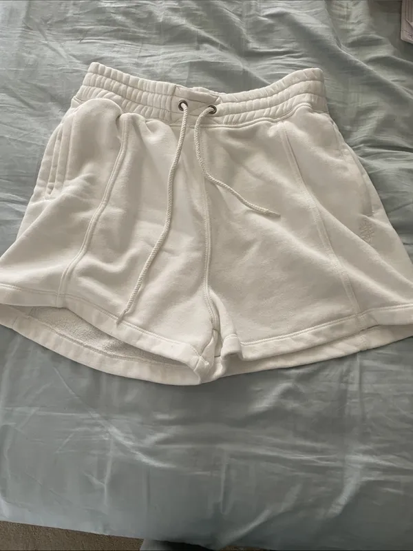 EUC Free People Movement Sprint to the Finish shorts in ivory white - Image 3