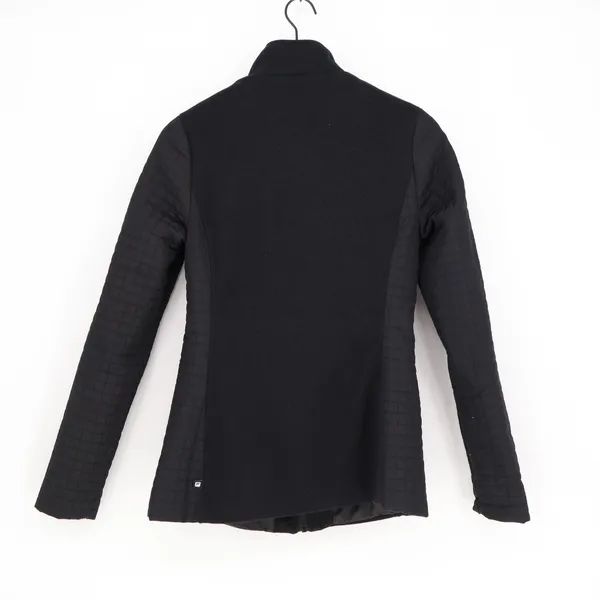 Fabletics Black Mixed Media Quilted Full Zip Jacket S - Image 6