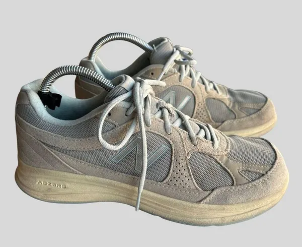 New Balance Women's Abzorb Sneakers WW877SB Size 9.5 Gray Suede/Mesh Athletic - Image 8