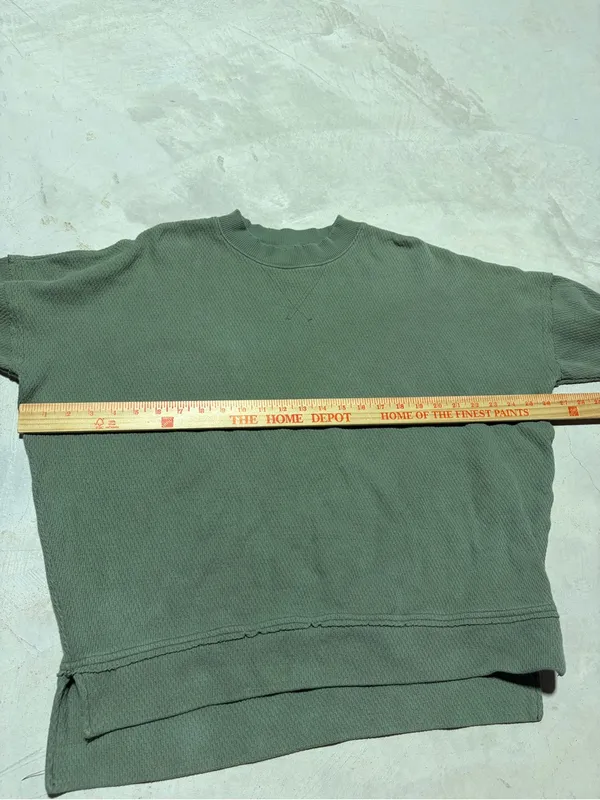Aerie Classic textured green Crewneck Sweater XS - Image 5